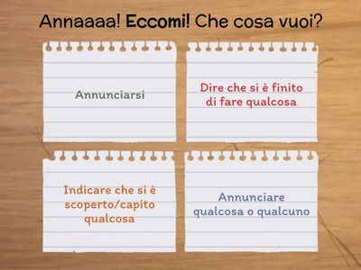 "Ecco": significato (B1b)