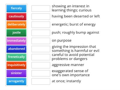 English definitions Year 7