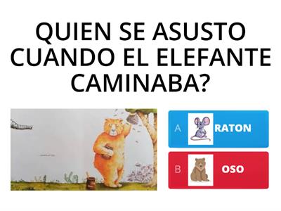 COMPRENSION LECTORA CUANDO EL ELEFANTE CAMINA