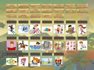 5e hobbies write the verbs