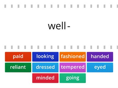 Gateway B1 Unit 7 Compound adjectives