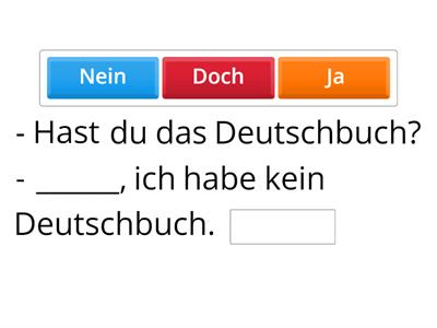 Ja, Nein, Doch