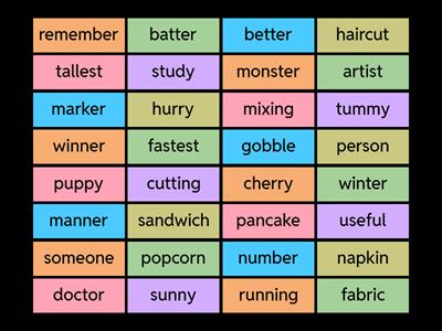 Syllabication Competition