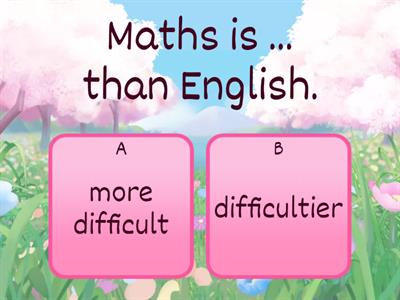 Comparative degree (more & er)