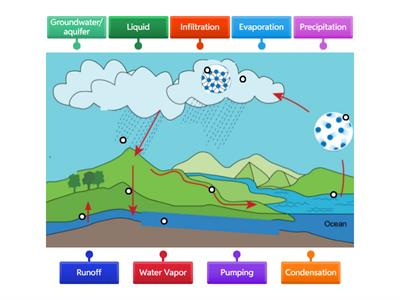 Water Cycle Labeled Diagram 