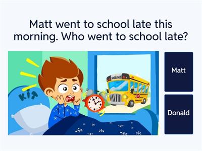 1 Sentence Stories & Questions