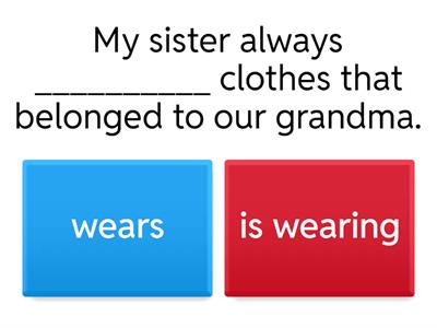 Present Simple vs Present Continuous Quiz