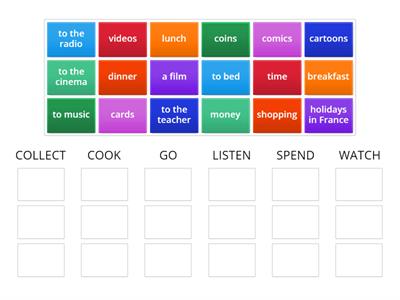 Gold experience a2 unit 1 collocations