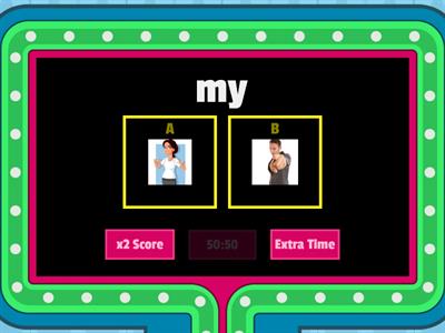 Possessive and Height Description Game