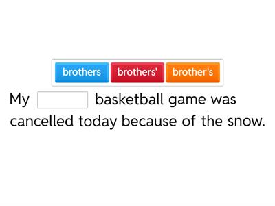  Singular & Plural Possessive Nouns