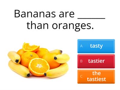 Degrees of comparison 1 (Quiz) 