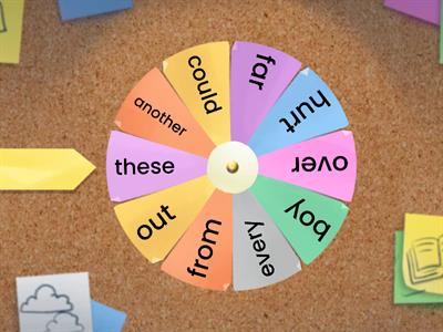 Unit 4 week 3 High Frequency Words - Word Wheel