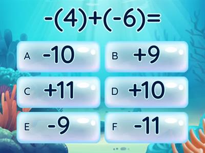 Sumas y restas de numeros enteros
