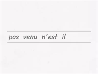 Passe compose Negation