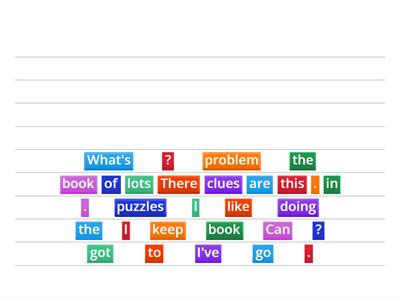 SM3 U1 Picture Story - make up sentences