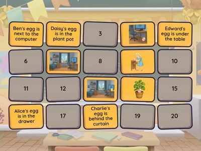 Prepositions: Easter Egg