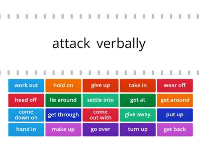 Phrasal verbs