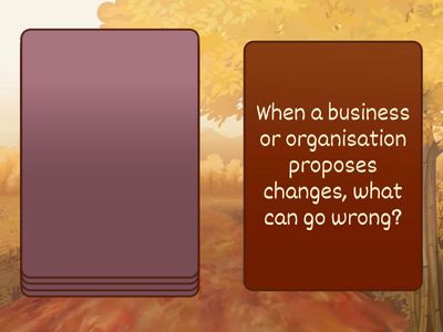 Speaking cards about change (insurance context)