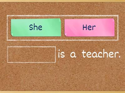   Subject & Object Pronoun