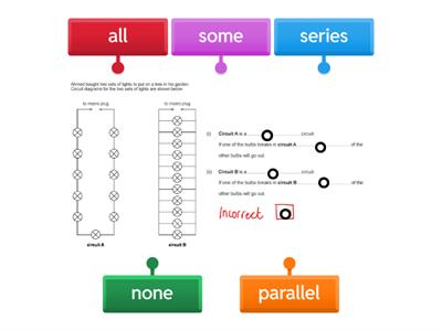 Parallel and series circuits - broken bulbs!