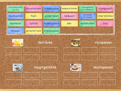 Kap. 4 Ordnet zu - Essen und Trinken