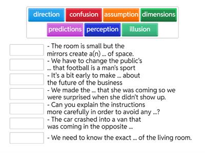 Complete the sentences with these words: