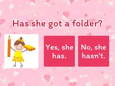 BH2  Has got / Have got (answers)