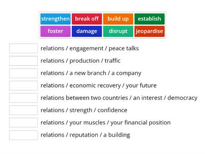 Market Leader Upper unit 3 vocabulary expansion