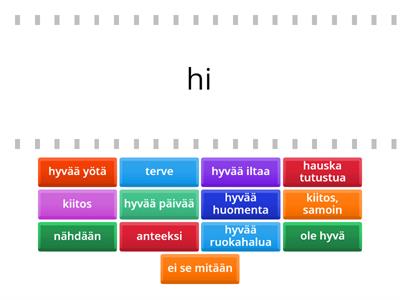 Kohteen Finnish phrases kopio