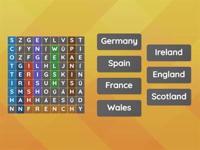 COUNTRIES AND NATIONALITIES