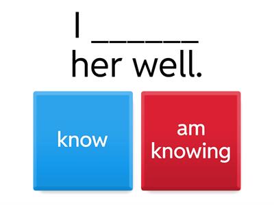 Stative and Dynamic Verbs