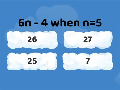 Simplifying & Evaluating Algebraic Expressions