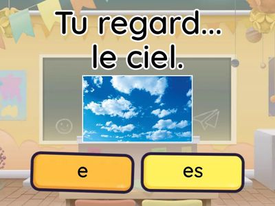 LES TERMINAISONS DU PREMIER GROUPE