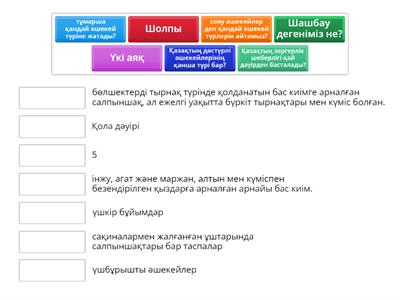 Қазақ зергерлік бұйымдарының таризхы