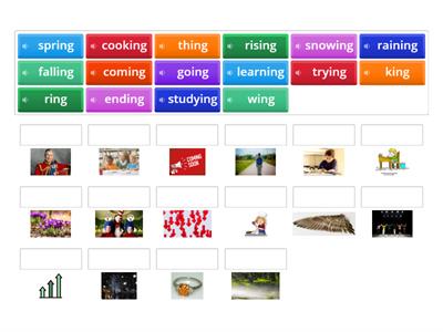 Phonics Practice: -ing endings (practice 1)