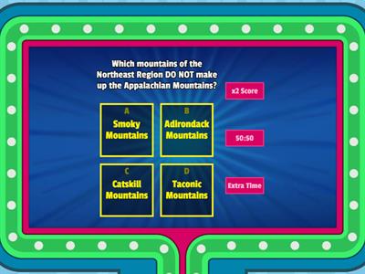 Northeast Region Quiz