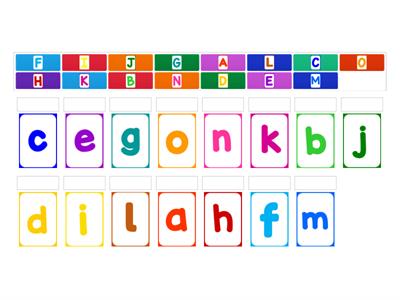 Alphabet Matching A-O #my_teaching_stuff