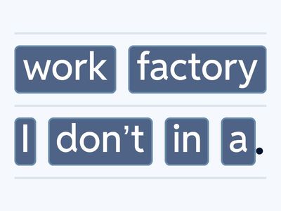 CBE BOW Engels functioneren Present simple To Work