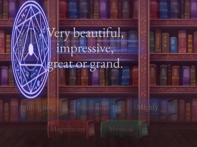 Describing Words Matching Game 