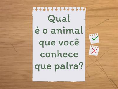 Conjunto de vozes e conjuntos de animais.