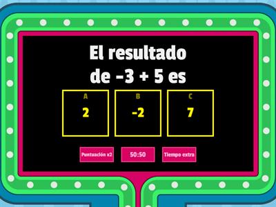 SUMA DE NUMEROS ENTEROS