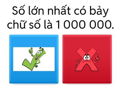 Câu nào Đúng, câu nào Sai?