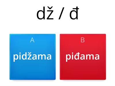 Pravopis: ije / je / č / ć / dž / đ - peti razred