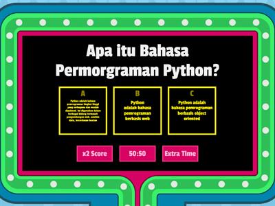 Pemahaman dasar mengenai bahasa pemrograman Python