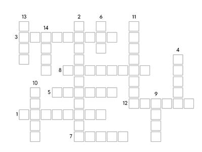 ESL L1 / A1 : Restaurant Vocabulary Crossword