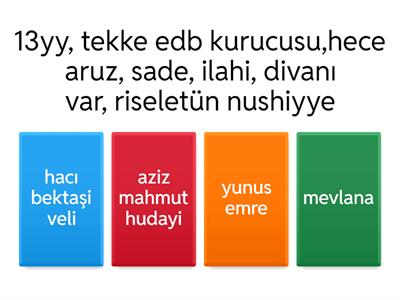 TEKKE EDB. SANATÇILARI