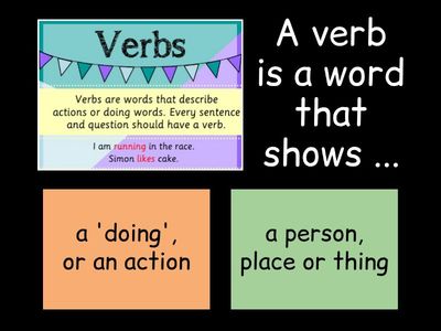 *What is a verb?*