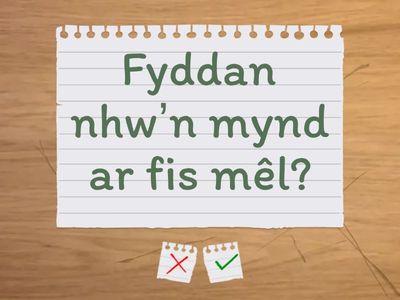 Mynediad Atebion U08  > U18 Adolygu Atebion