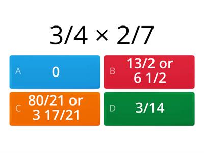  Operations on Fractions and Mixed Numbers