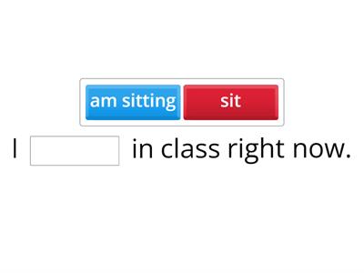 Present Continuous vs Simple Present